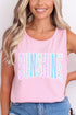 Seaside Lace Series Comfort Colors Cotton Tank Top
