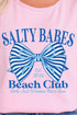 Blue Salty Babes Comfort Colors Cotton Tank Top