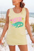 Pink Later Gator Comfort Colors Cotton Tank Top
