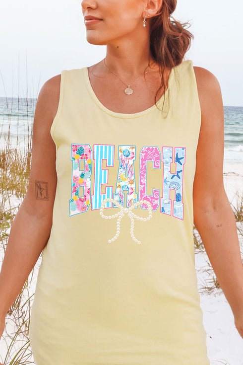 Saltwater Sweetheart Beach Comfort Colors Cotton Tank Top