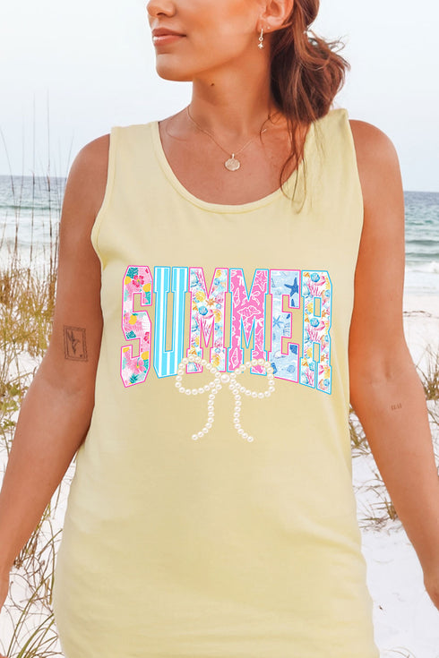 Saltwater Sweetheart Summer Comfort Colors Cotton Tank Top
