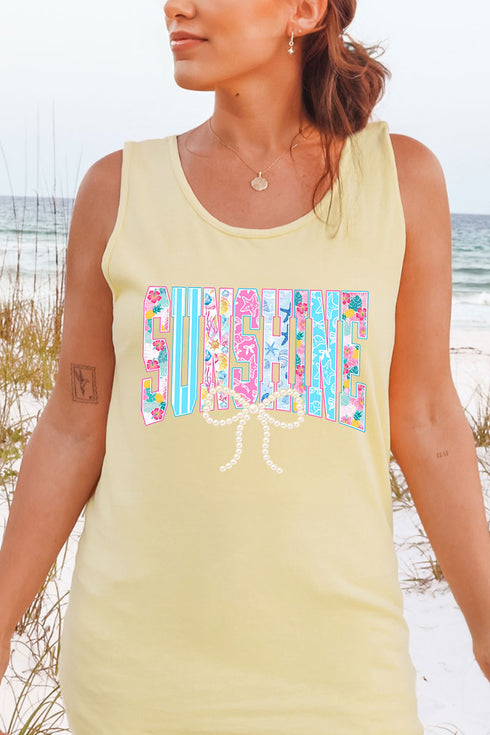 Saltwater Sweetheart Sunshine Comfort Colors Cotton Tank Top