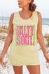 Striped Salty Soul Comfort Colors Cotton Tank Top