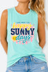 Made For Sunny Days Comfort Colors Cotton Tank Top