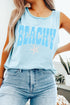 Coastal Beachy Leopard Comfort Colors Cotton Tank Top