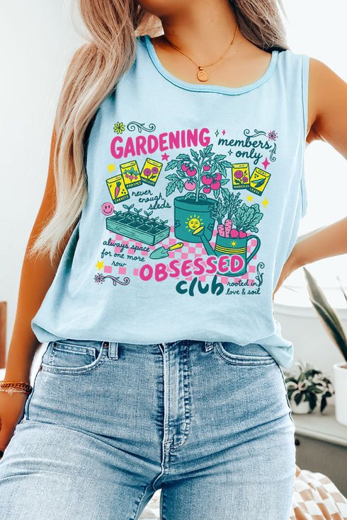 Gardening Club Comfort Colors Cotton Tank Top