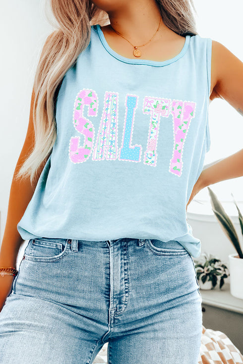 Seaside Lace Series Comfort Colors Cotton Tank Top