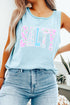 Seaside Lace Series Comfort Colors Cotton Tank Top