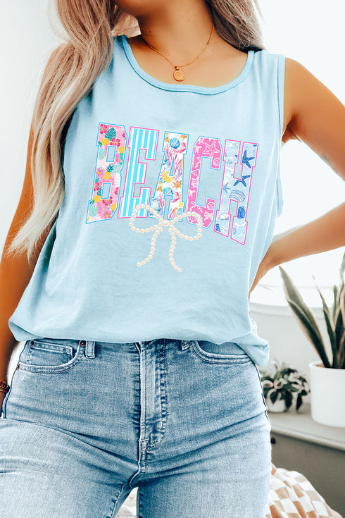 Saltwater Sweetheart Beach Comfort Colors Cotton Tank Top