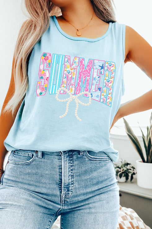 Saltwater Sweetheart Summer Comfort Colors Cotton Tank Top