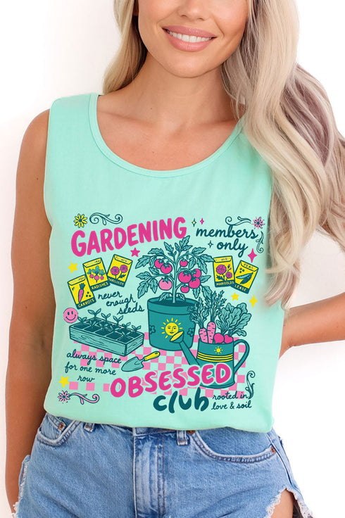 Gardening Club Comfort Colors Cotton Tank Top