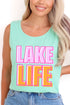 Golden Hour Lake Life Comfort Colors Cotton Tank Top