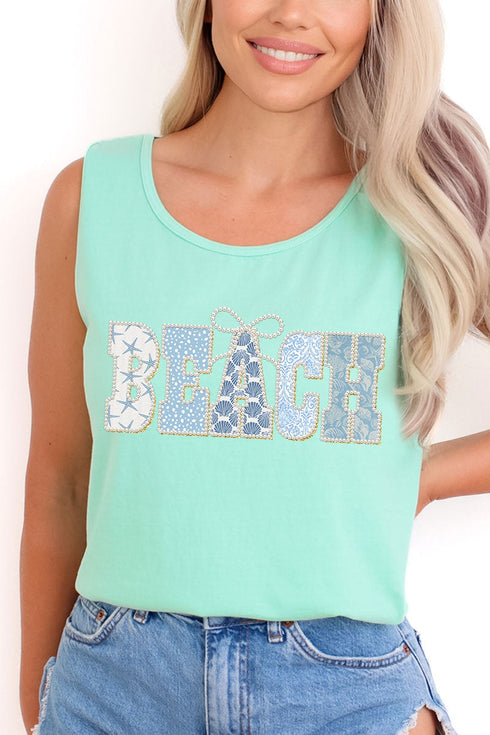 Pearl Luxe Beach Comfort Colors Cotton Tank Top