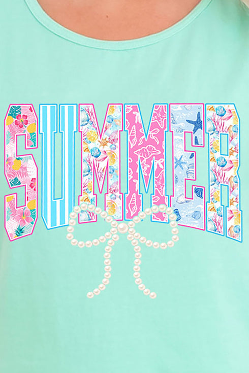 Saltwater Sweetheart Summer Comfort Colors Cotton Tank Top