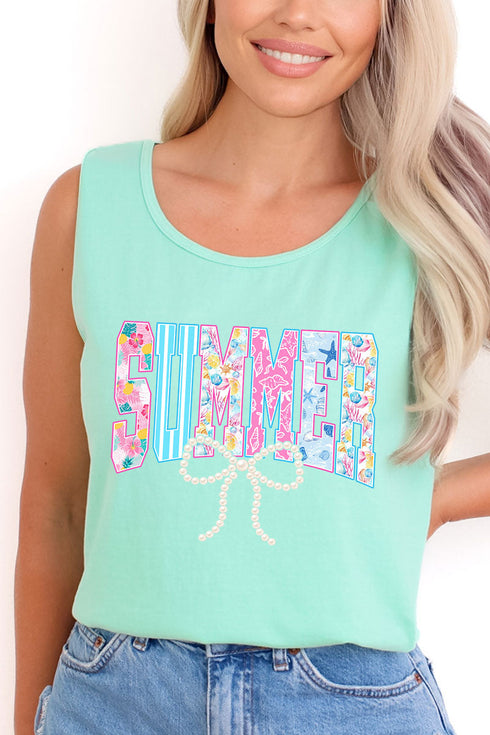 Saltwater Sweetheart Summer Comfort Colors Cotton Tank Top