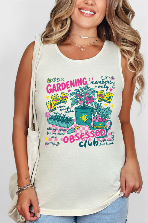 Gardening Club Comfort Colors Cotton Tank Top