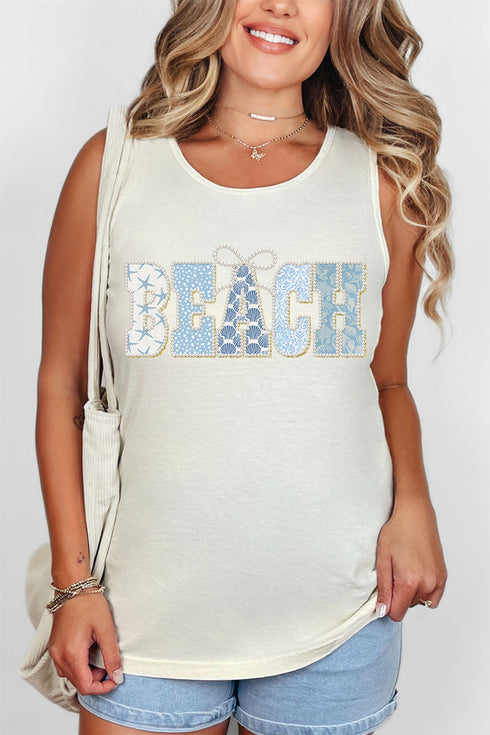 Pearl Luxe Beach Comfort Colors Cotton Tank Top