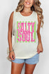 Striped Salty Soul Comfort Colors Cotton Tank Top