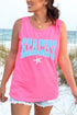 Coastal Beachy Leopard Comfort Colors Cotton Tank Top