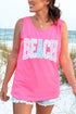 Seaside Lace Series Comfort Colors Cotton Tank Top