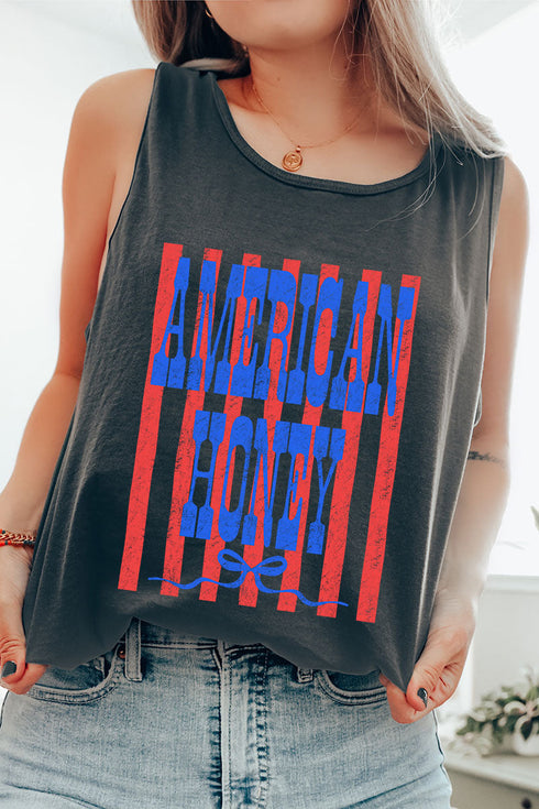 Blue American Honey Energy Comfort Colors Cotton Tank Top