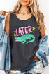 Pink Later Gator Comfort Colors Cotton Tank Top