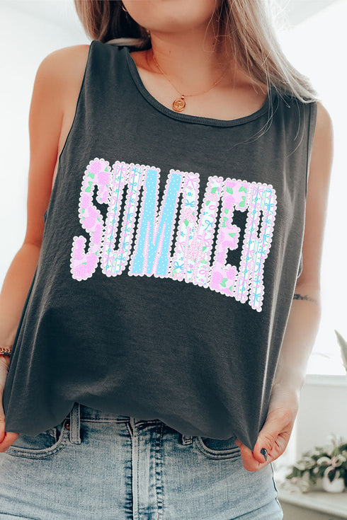Seaside Lace Series Comfort Colors Cotton Tank Top
