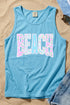 Seaside Lace Series Comfort Colors Cotton Tank Top