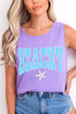 Coastal Beachy Leopard Comfort Colors Cotton Tank Top