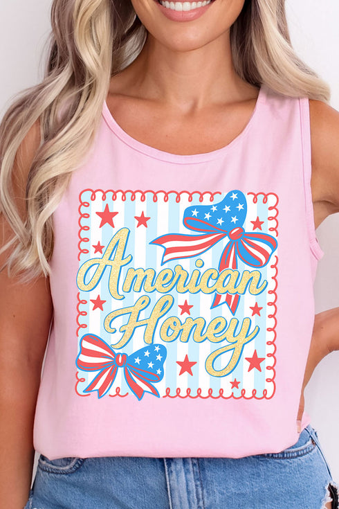 American Honey Comfort Colors Cotton Tank Top