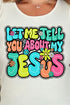 Bubble Tell You About My Jesus Comfort Colors Cotton Tank Top