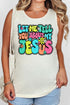 Bubble Tell You About My Jesus Comfort Colors Cotton Tank Top
