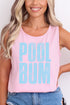 Distressed Pool Bum Comfort Colors Cotton Tank Top