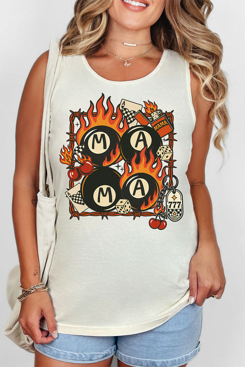 Eight Ball Mama Comfort Colors Cotton Tank Top