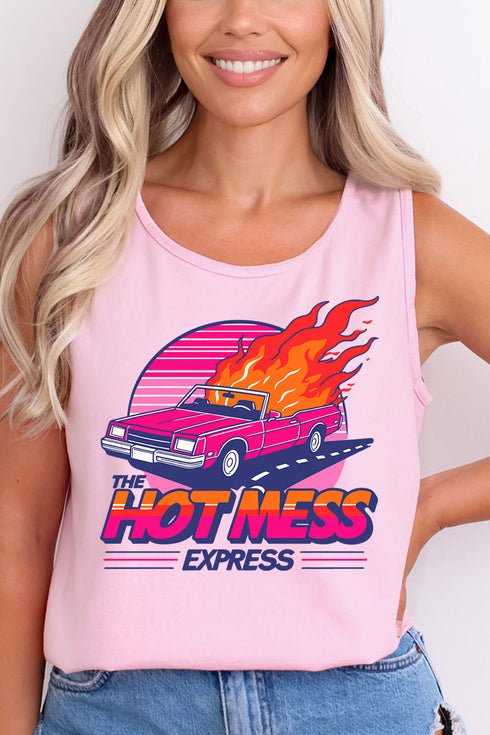 Hot Mess Express Comfort Colors Cotton Tank Top