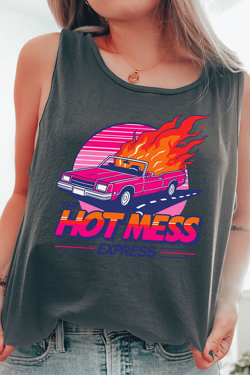 Hot Mess Express Comfort Colors Cotton Tank Top