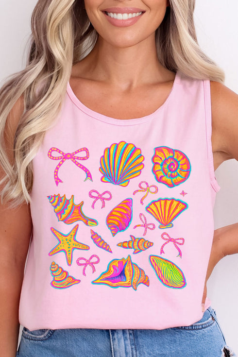 Neon By The Sea Comfort Colors Cotton Tank Top