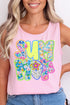Neon Summer Comfort Colors Cotton Tank Top