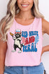 Red, White, And Feral Comfort Colors Cotton Tank Top