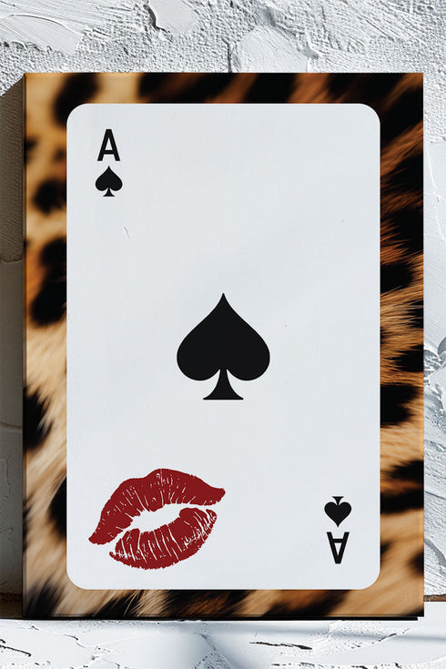 Ace Of Spade Wild Stretched Canvas Print