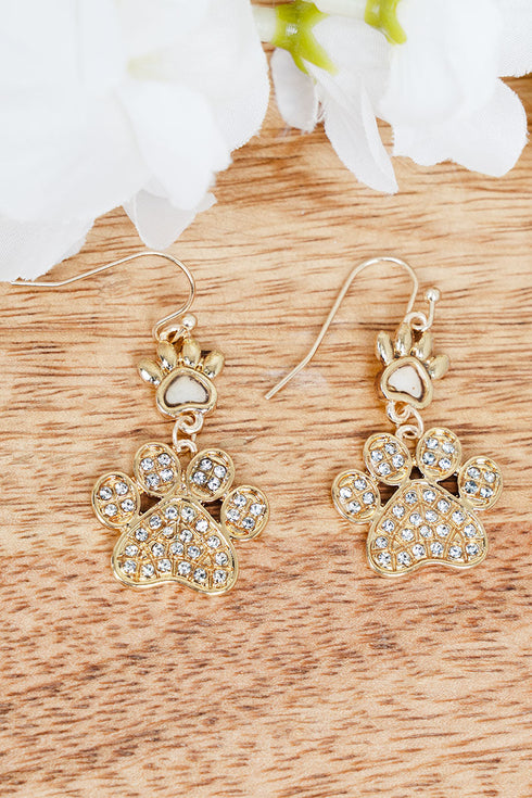 Pawlished Style Goldtone Earrings