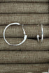 Skyline Shine Silvertone Hoop Earrings