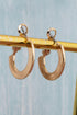 Penthouse Polish Goldtone Hoop Earrings