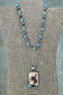 Wild Range Rider Turquoise & Silver Pearl Layered Necklace