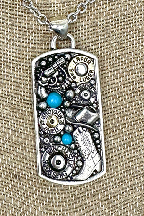Outlaw Legend Turquoise & Two-Tone Necklace