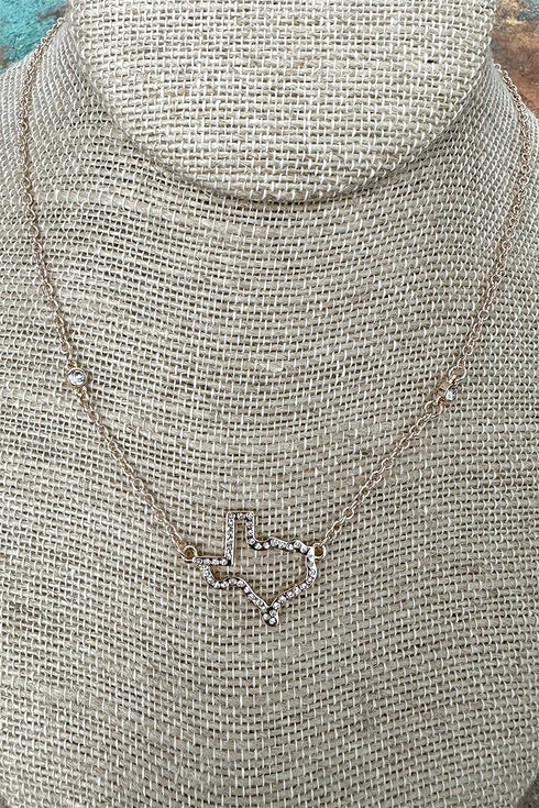 Texas Luxe Crystal Goldtone Necklace