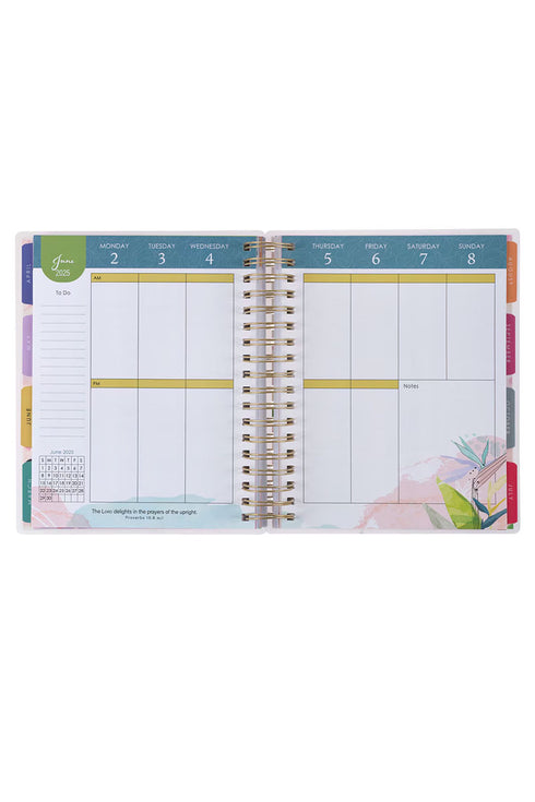 2025 God Refreshes My Soul 18-Month Wirebound with Elastic Planner