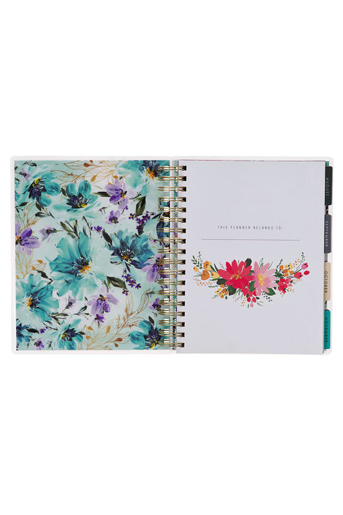 2025 Thankful Grateful Blessed 18-Month Wirebound with Elastic Planner