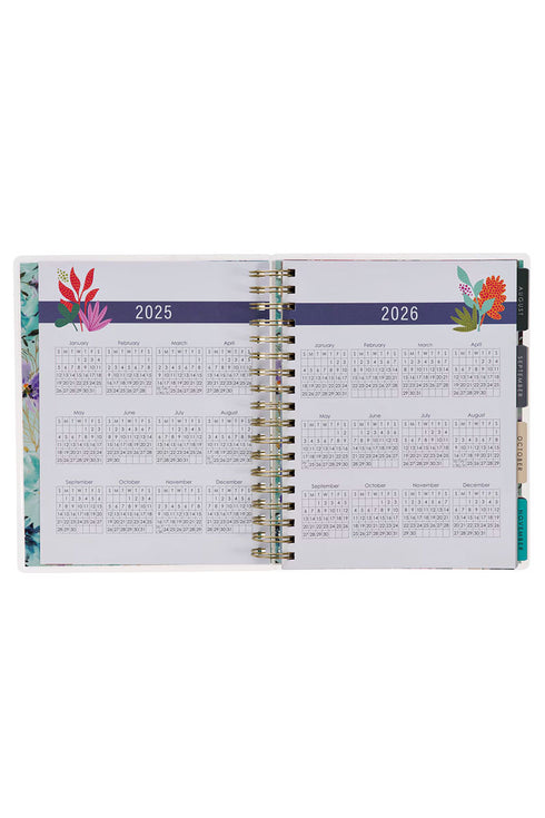 2025 Thankful Grateful Blessed 18-Month Wirebound with Elastic Planner