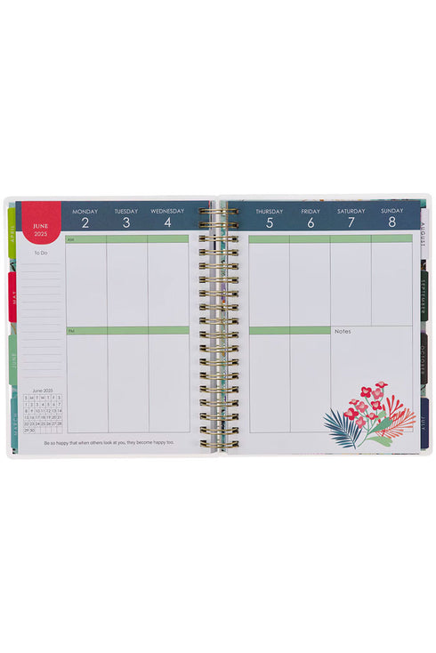 2025 Thankful Grateful Blessed 18-Month Wirebound with Elastic Planner